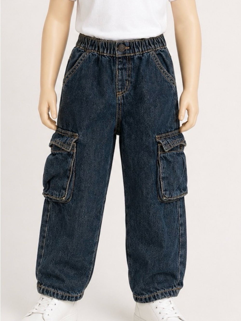 Cat & Jack Dark Blue Cargo Jeans for Kids